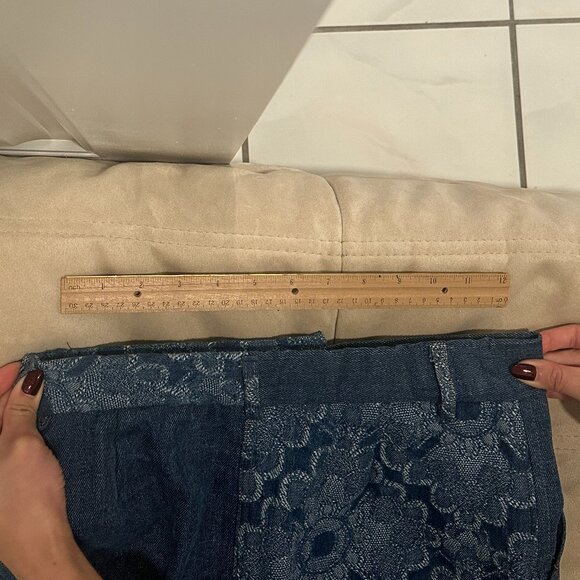 Sundae School Maxi Patchwork Jean Skirt - Picture 5 of 5